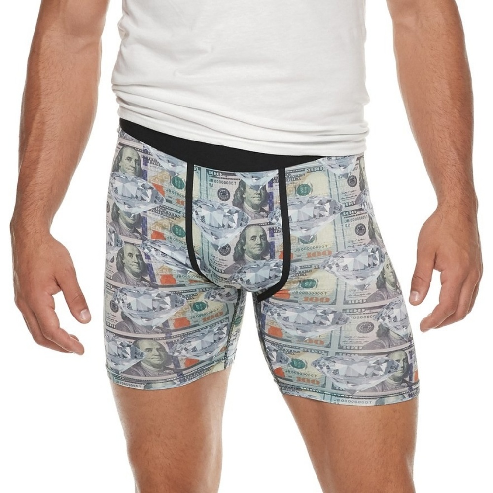 ❌SOLD❌ NEW American Flag Money Boxer Brieft 2 Pc - Picture 7 of 7